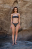 LaRosa Strapless Top With Rosette detail