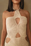 Isla Crochet Dress in Cream Decolet The Label