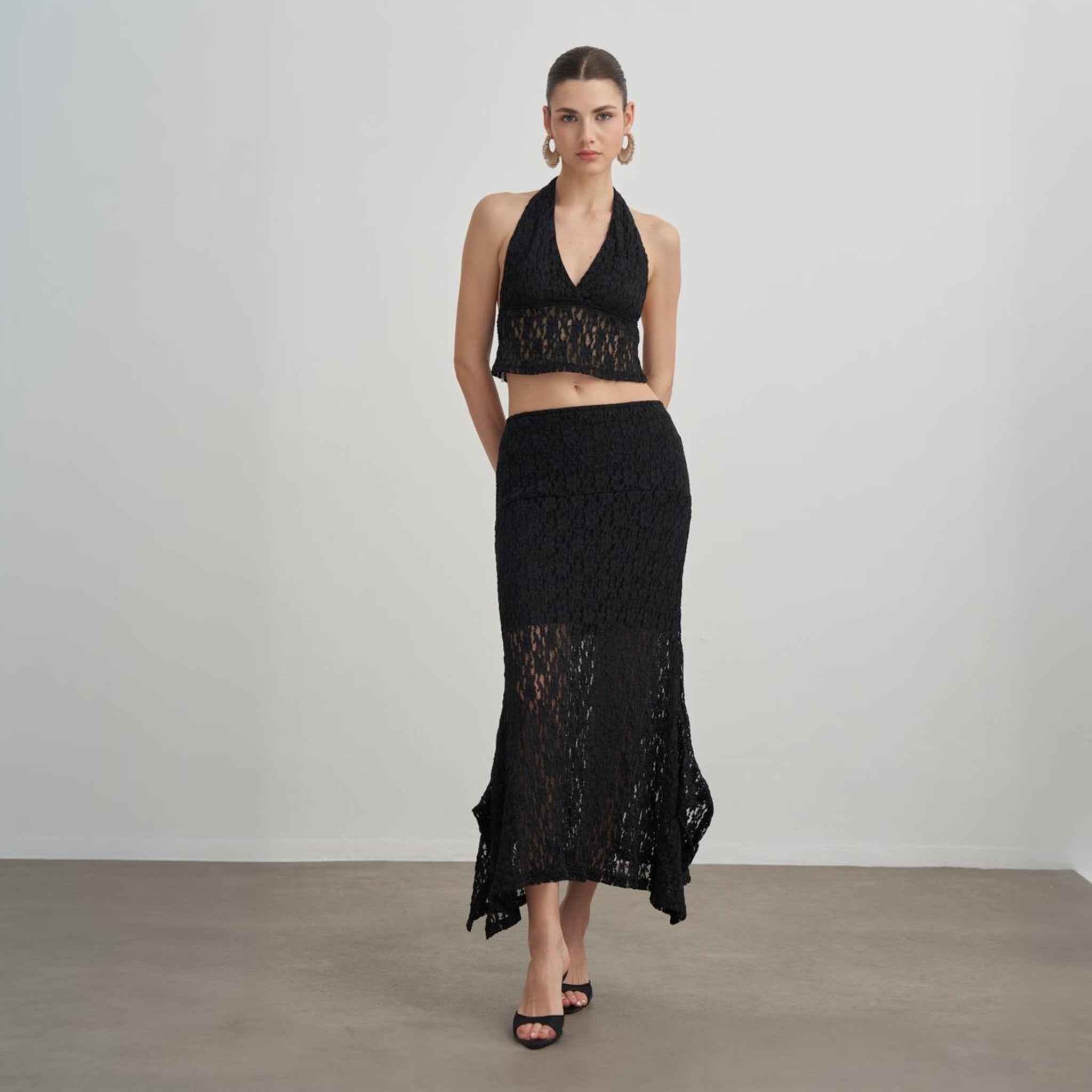 エレツ　ワンドロップ Olivia Lace Set in Midnight Black – Decolet The Label
