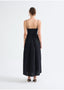Raquel Lace-Up Maxi Dress Decolet The Label