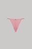 Classic-cut bikini bottoms in pink musk shimmer finish
