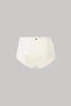 High-waisted bikini bottoms in seashell off-white