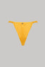 Classic-cut bikini bottoms in sunset amber shimmer finish