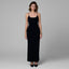 Aurelia Knit Chain Dress in Black Decolet the label