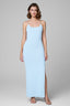 Aurelia Knit Chain Dress in Sky Blue Decolet the label
