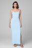 Aurelia Knit Chain Dress in Blue Mist Decolet the label