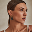 Amara Smokey Topaz Earrings Decolet the label