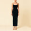 Aurela Knit Chain Dress in Black Decolet the label