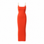 Aurelia Knit Chain Dress in Coral