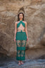 Amaya Crochet Two Piece Set in Emerald