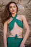 Amaya Crochet Two Piece Set in Emerald