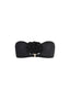 LaRosa Strapless Bikini Top With Rosette detail