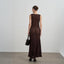 Alaya Lace Dress in Mocha Brown