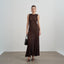 Alaya Lace Dress in Mocha Brown