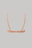 Underwire bikini top features ruched cups detail in bronzed
